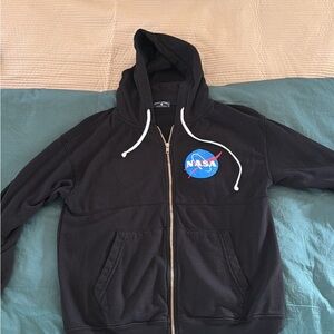 Spirit NASA zip hoodie small Jersey Black Apparel